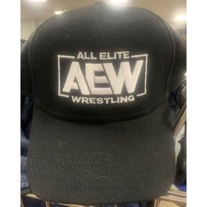 All Elite Wrestling Logo Black  Hat Baseball Cap One Size